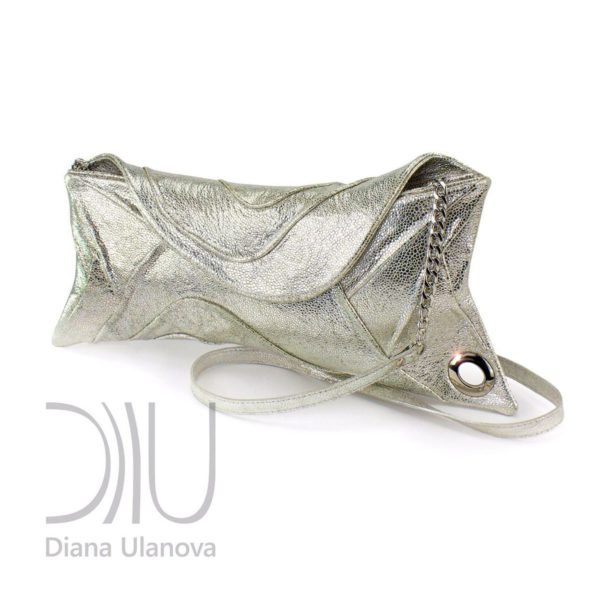 Designer Clutch Bag. Scroll Warm Silver by Diana Ulanova. Buy on women-bags.com