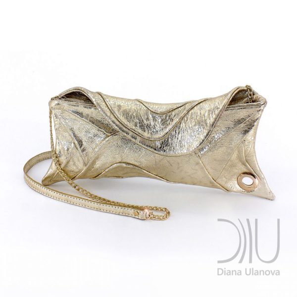 Clutch Bags Designer. Scroll Light Gold by Diana Ulanova. Buy on women-bags.com