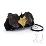 Orchid clutch Black/Gold