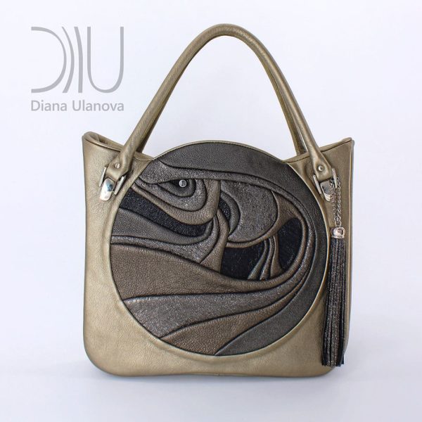Ladies Designer Handbags. Fugu Beige/Grey by Diana Ulanova. Buy on women-bags.com