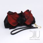 Orchid clutch Black/Red shimmer