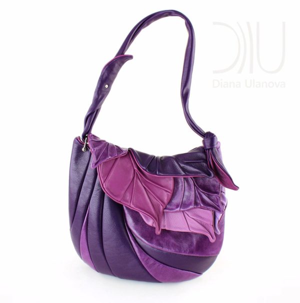 Designer Over Shoulder Bags. Autumn Legend Purple 2 by Diana Ulanova. Buy on women-bags.com