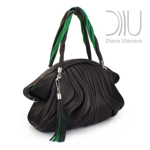 Travel Designer Bags For Women. Cachalote Black/Green 1 by Diana Ulanova. Buy on women-bags.com