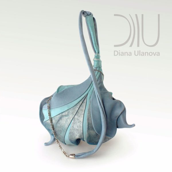 Shoulder Bags Designer. Fleur De Lys - Blue/Silver by Diana Ulanova. Buy on women-bags.com