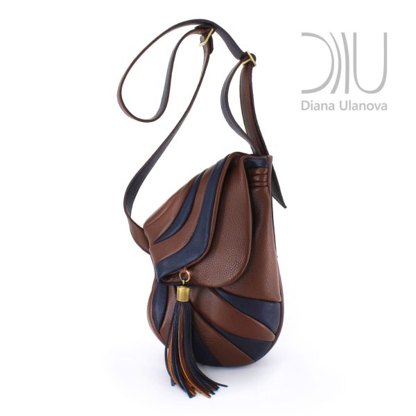 Designer Shoulder Bags. Jockey Black/Brown by Diana Ulanova. Buy on women-bags.com