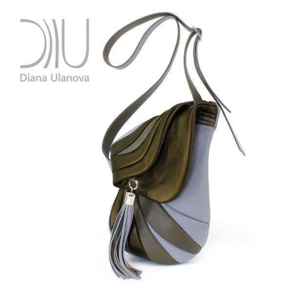 Designer Shoulder Bags. Jockey Gray/Green 1 by Diana Ulanova. Buy on women-bags.com
