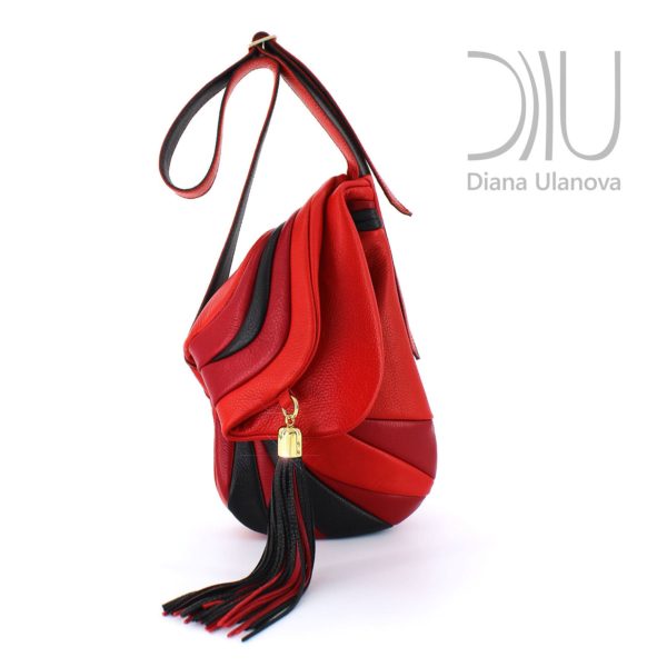 Shoulder Bag Designer. Jockey Red 2 by Diana Ulanova. Buy on women-bags.com
