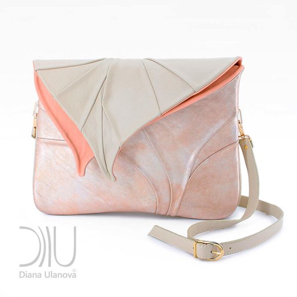 Over The Shoulder Bags Designer. Leaf Maxi Beige 1 by Diana Ulanova. Buy on women-bags.com
