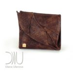 Leaf wallet Brown