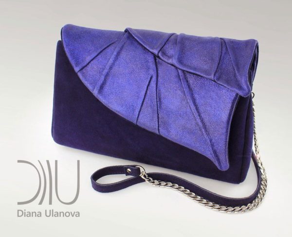Clutch Bag Designer Sale. Leaves Clutch Purple 2 by Diana Ulanova. Buy on women-bags.com