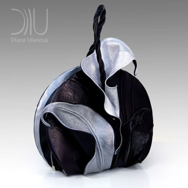 Ladies Designer Handbag. Lily Black/Silver 2 by Diana Ulanova. Buy on women-bags.com