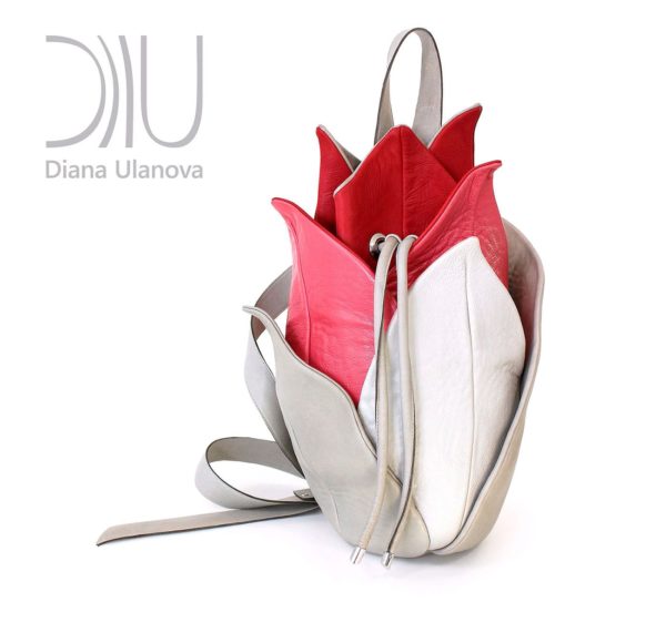 Designer Backpacks Women's. Lotus Beige/Red by Diana Ulanova. Buy on women-bags.com