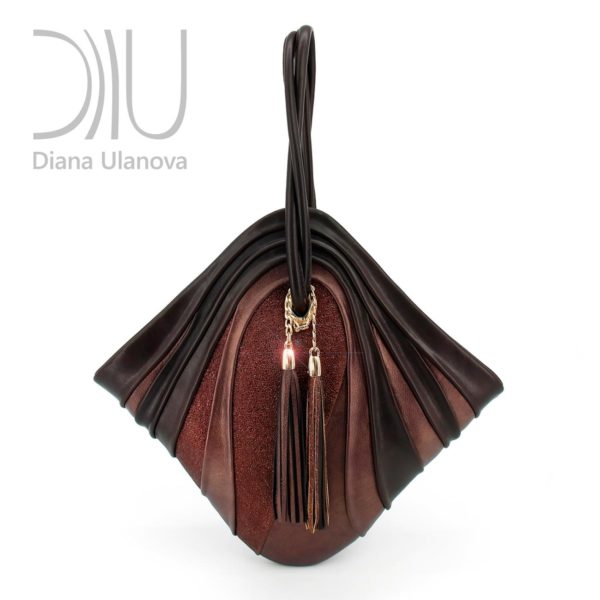 Ladies Designer Bags. Mignon Black Brown by Diana Ulanova. Buy on women-bags.com