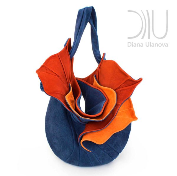 Over The Shoulder Designer Bags. Orchid Blue/Orange by Diana Ulanova. Buy on women-bags.com