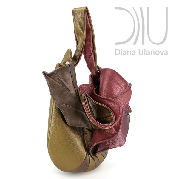 Shoulder Designer Bags. Orchid Gold-Red by Diana Ulanova. Buy on women-bags.com
