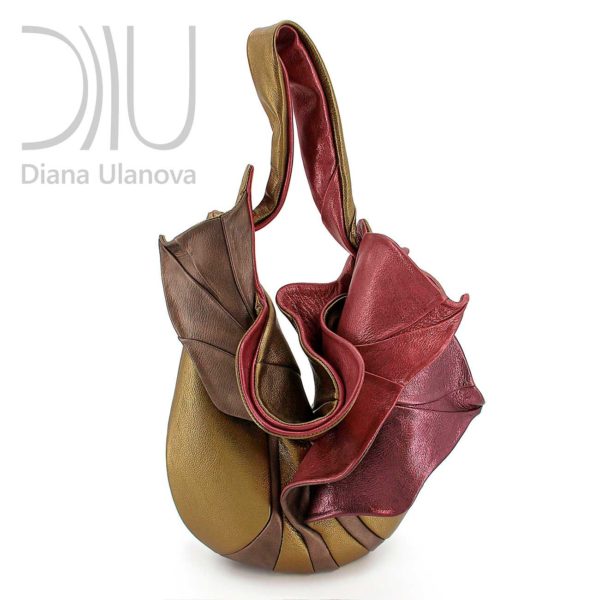 Shoulder Designer Bags. Orchid Gold/Red by Diana Ulanova. Buy on women-bags.com