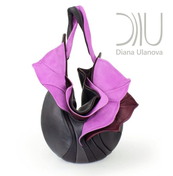 Designer Shoulder Bag. Orchid Greypurple by Diana Ulanova. Buy on women-bags.com