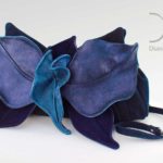 Orchid clutch Blue