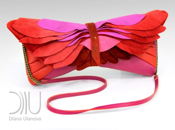 Designer Clutch Bag. Totem Clutch Pink by Diana Ulanova. Buy on women-bags.com