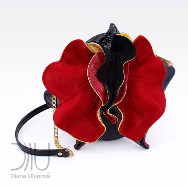 Designer Small Bags. Orchid Mini Black/Red by Diana Ulanova. Buy on women-bags.com