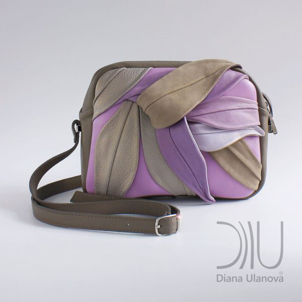 Micro Designer Bags. Bamboo_Mini Beige Purple by Diana Ulanova. Buy on women-bags.com