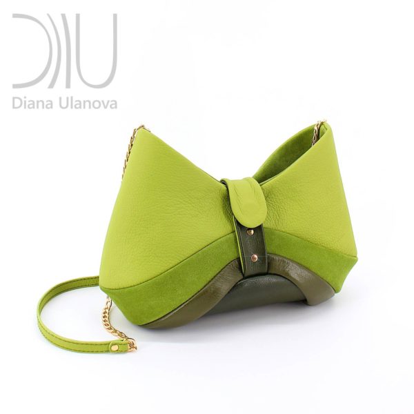 Designer Shoulder Bags On Sale. Bow Green by Diana Ulanova. Buy on women-bags.com