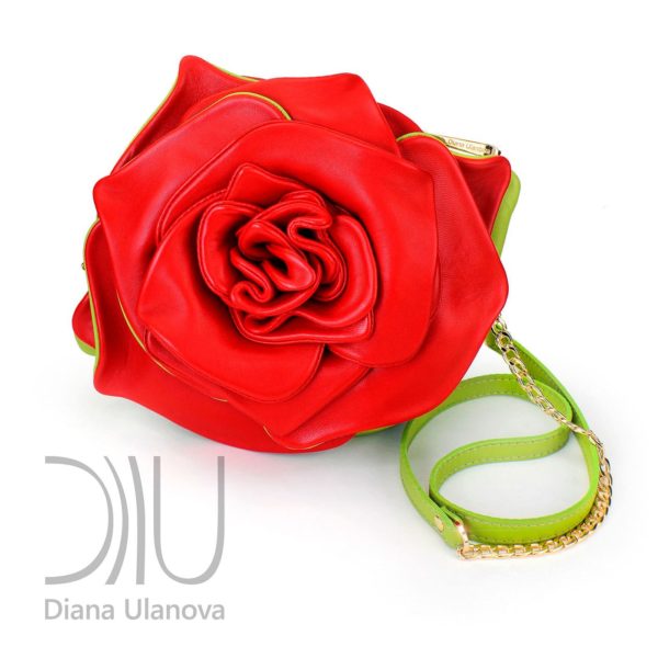 Mini Leather Handbags. Rose Mini Grass Green by Diana Ulanova. Buy on women-bags.com