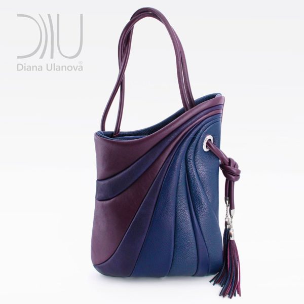 Designer Shoulder Bags. Sputnik Maxi Blue/Purple by Diana Ulanova. Buy on women-bags.com