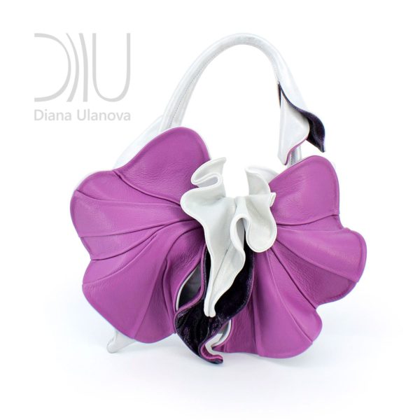 Womens Designer Handbag. Orchid New White/Purple by Diana Ulanova. Buy on women-bags.com