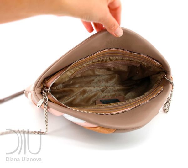 Womens Designer Clutch Bag. Feather Clutch Beige by Diana Ulanova. Buy on women-bags.com