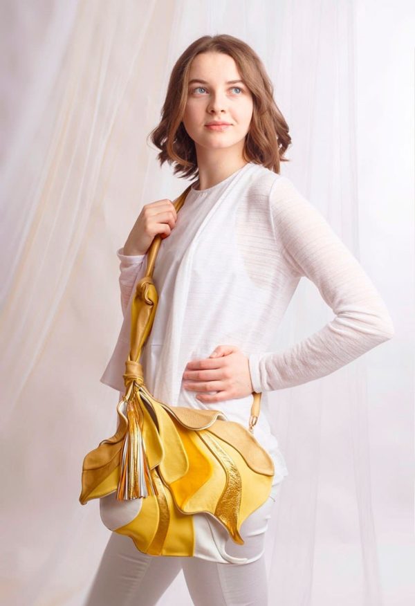 Designer Over Shoulder Bags. Fleur De Lys 2 by Diana Ulanova. Buy on women-bags.com