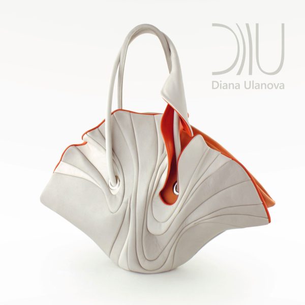 Black Designer Top-Handle Bag - Ginkgo | Diana Ulanova | Women