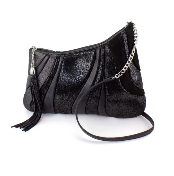 Shoulder Designer Bags. Sputnik Black Shimmer by Diana Ulanova. Buy on women-bags.com