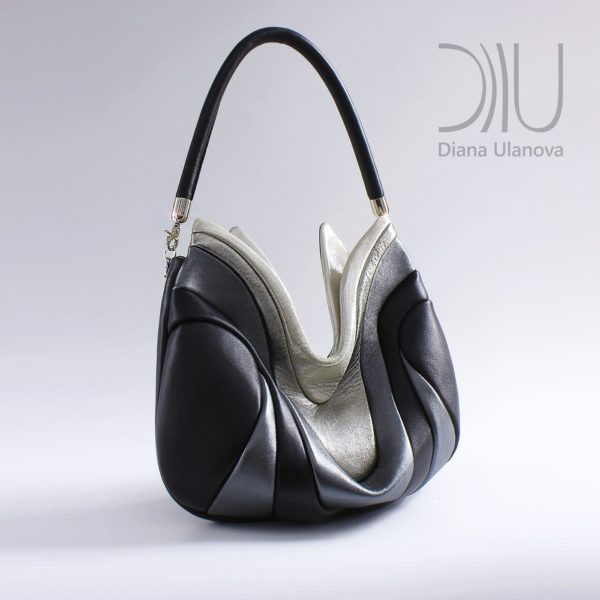 Shoulder Bag Designer. Prana Black/Silver by Diana Ulanova. Buy on women-bags.com