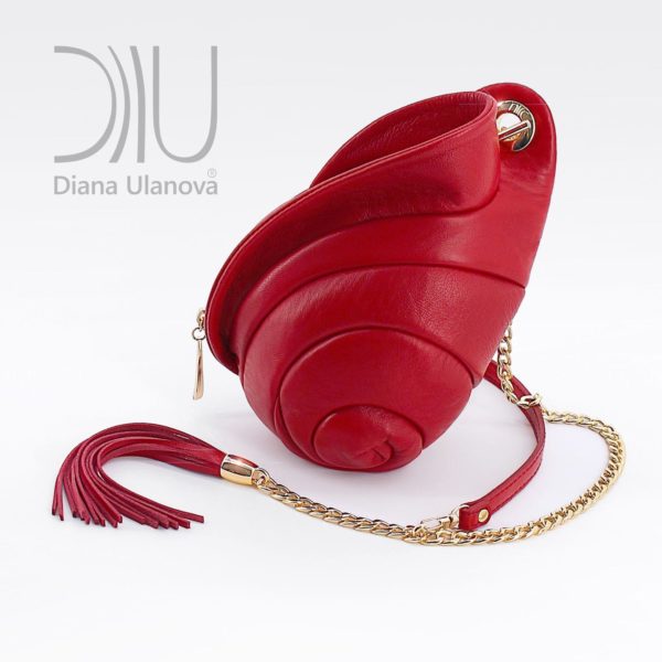 Mini Designer Bags. Escargot Mini Red by Diana Ulanova. Buy on women-bags.com