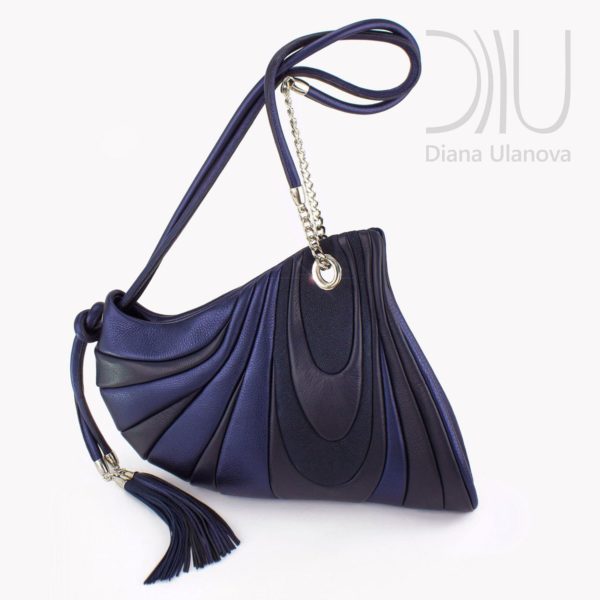 Designer Over The Shoulder Bags. Mustang Dark Blue by Diana Ulanova. Buy on women-bags.com