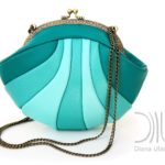 Reticule shell aquamarine