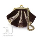 Reticule shell Brown/Gold