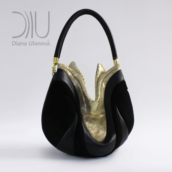 Shoulder Designer Bags. Prana Black/Gold by Diana Ulanova. Buy on women-bags.com