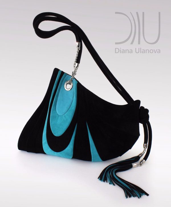 Over The Shoulder Bags Designer. Mustang Black/Blue by Diana Ulanova. Buy on women-bags.com