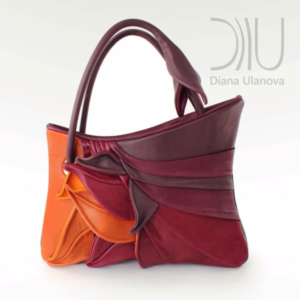 Designers Bags. Feathers Red/Orange by Diana Ulanova. Buy on women-bags.com
