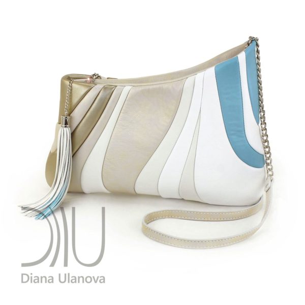 Designer Shoulder Bags On Sale. Sputnik White/Beige by Diana Ulanova. Buy on women-bags.com