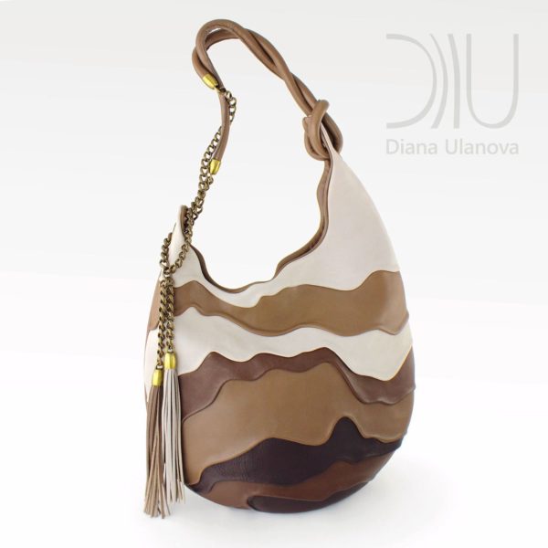Shoulder Bags Designer. Hive Brown/White by Diana Ulanova. Buy on women-bags.com
