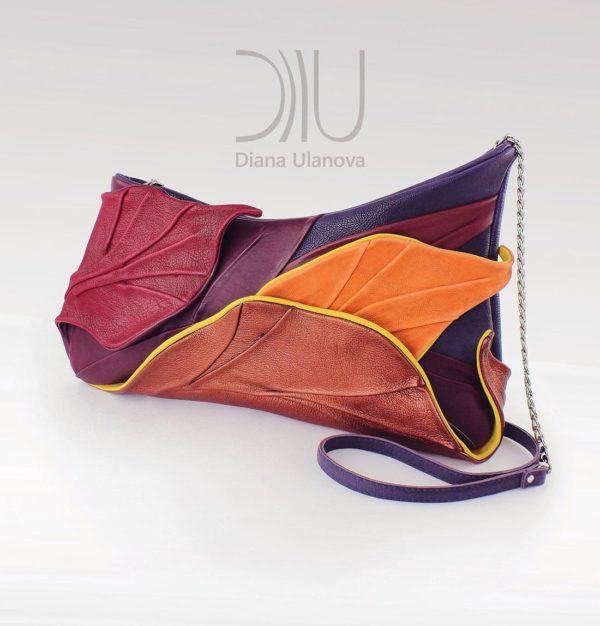 Clutch Designer Bags. Tropic Purple/Orange by Diana Ulanova. Buy on women-bags.com