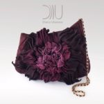 Peony clutch Burgundy