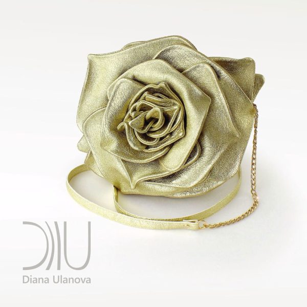 Designer Mini Bags Sale. Rose Mini Light Gold by Diana Ulanova. Buy on women-bags.com