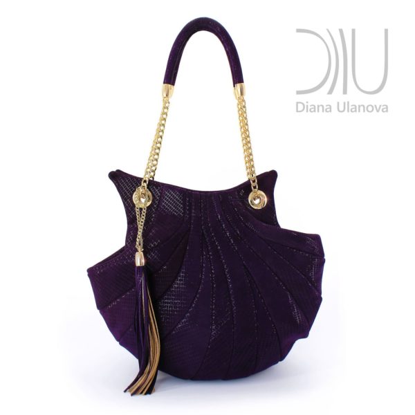 Women Designer Bag. Shell Purple by Diana Ulanova. Buy on women-bags.com