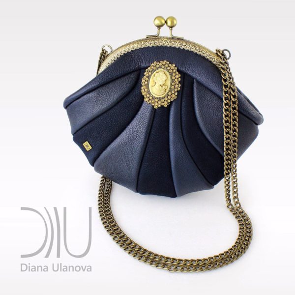 Designer Small Bags. Reticule Shell Blue 2 by Diana Ulanova. Buy on women-bags.com