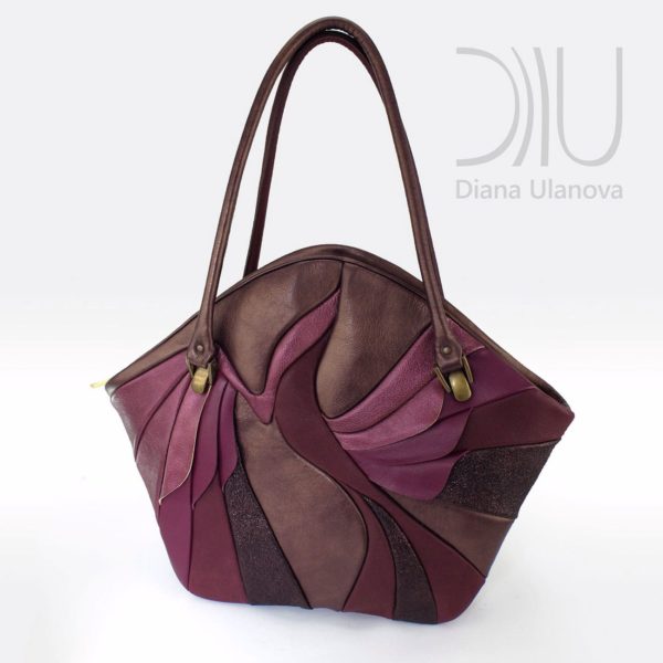 Designer Handbags For Women. Paradise Bird Brown/Purple by Diana Ulanova. Buy on women-bags.com