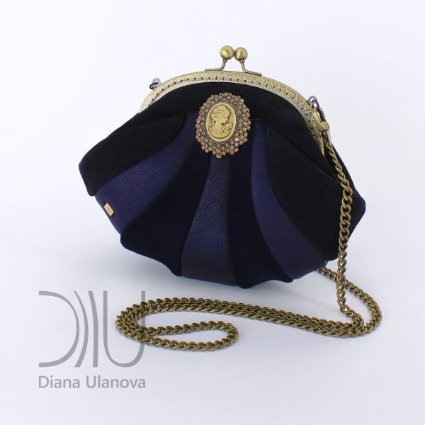 Mini Designer Handbags. Reticule Shell Blue 1 by Diana Ulanova. Buy on women-bags.com